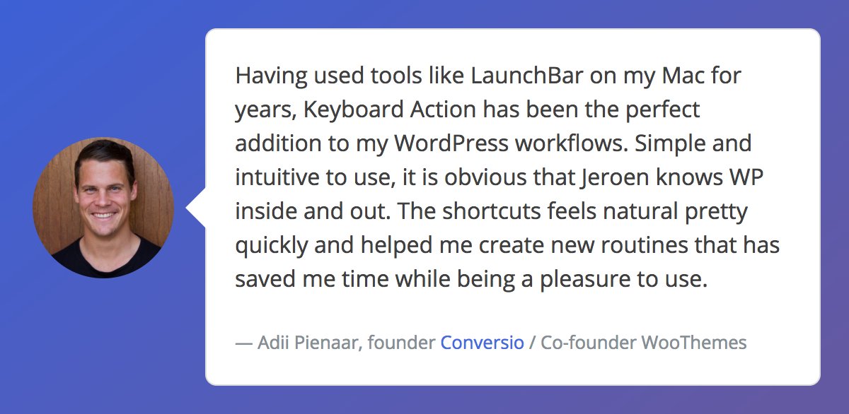 Thank you <a href="/adii/">adii</a> for being the very first customer and providing a great testimonial!

 keyboardaction.com