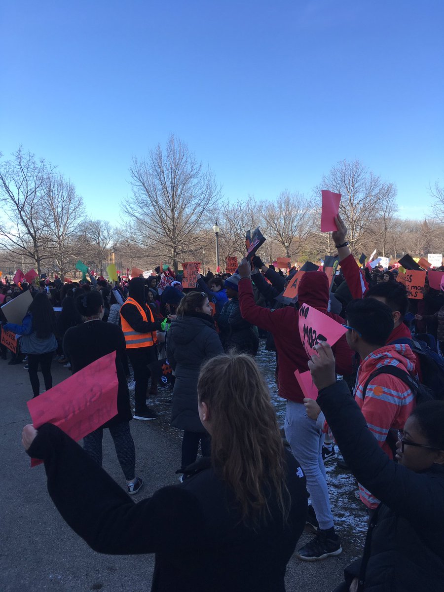 Truly moved by the students' #neveragain rally. Very proud of the <a href="/Amundsen_HS/">Amundsen High School</a> Vikings.