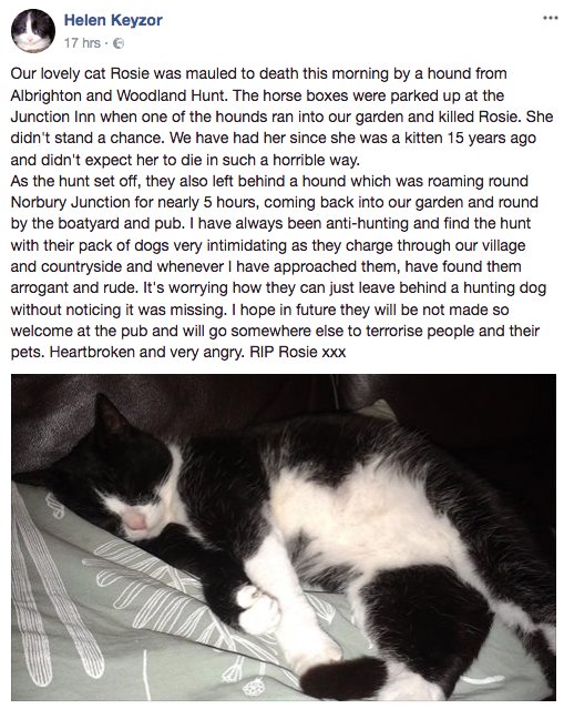 Hunt Saboteurs Association tweet media