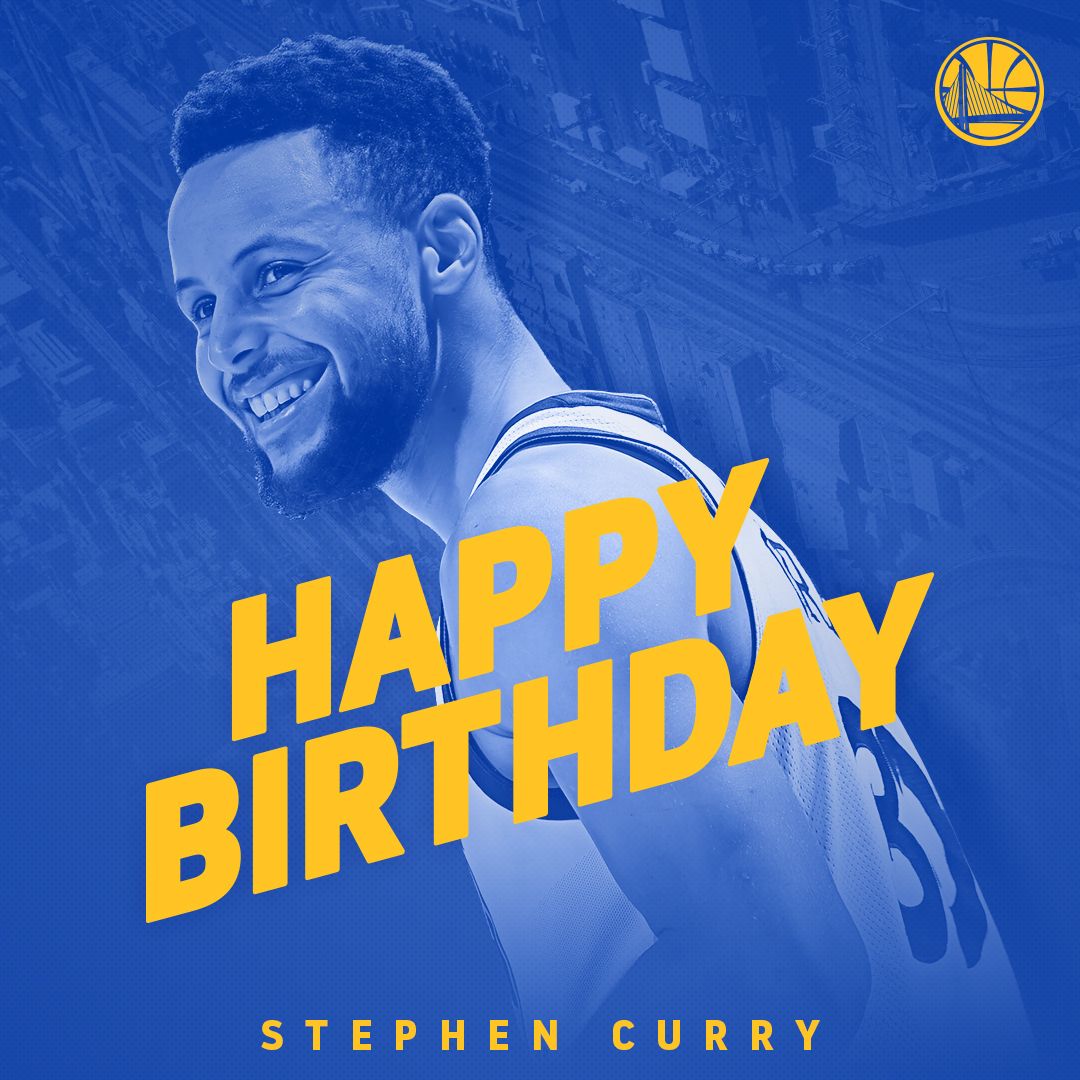 #DubNation, please join us in wishing @StephenCurry30 a very Happy 30th Birthday 🎈 https://t.co/iLuT0R7ZDT