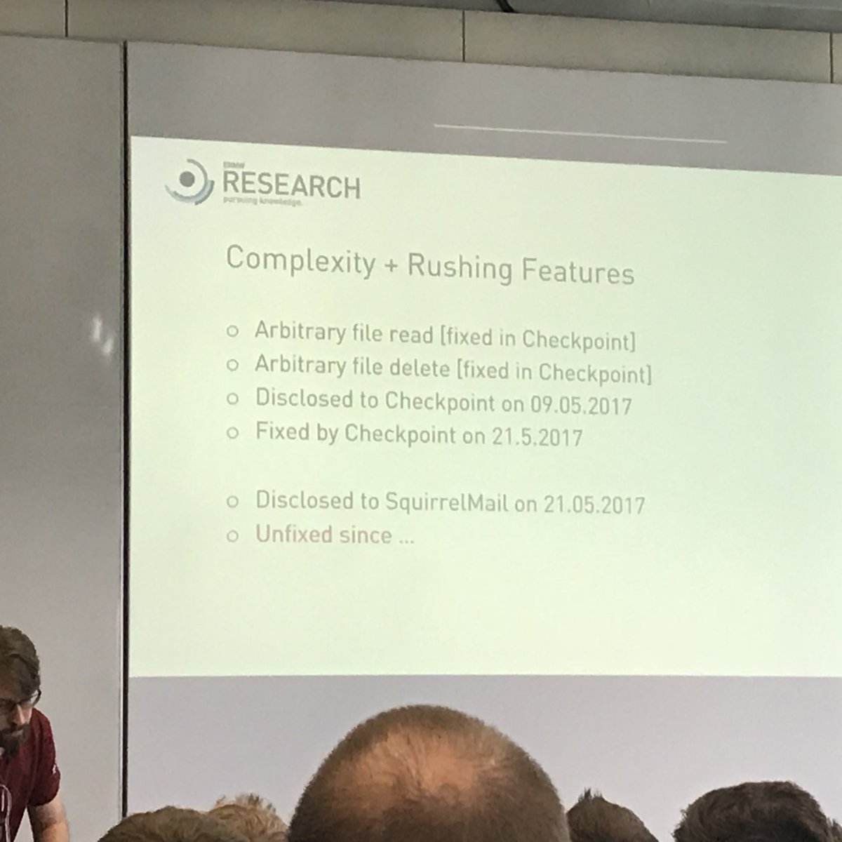 Why it might be a bad idea to use 3rd party components on security appliances #tr18
