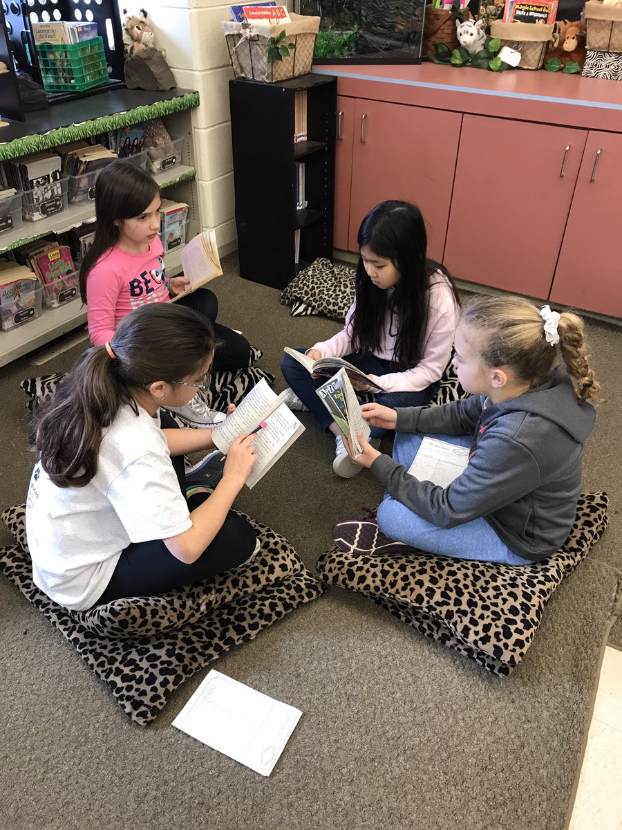 Recess Book Club!  Student led book club to help build a love for reading.  Great job girls! #TitusPride #Southside #LoveReading