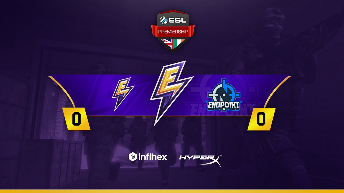 FollowEpiphany's tweet photo. [#CSGO] It's a late night as we face up against @teamendpoint in the @ESLUK #ESLPrem. We'll be commencing our game at 23:00CET/22:00GMT! 

Come and show your support for the team tonight in their Wednesday fixture! #theBOLT

📺 https://t.co/oryf1sLqBD    

@HyperX @infihex https://t.co/FoXIug1uwv
