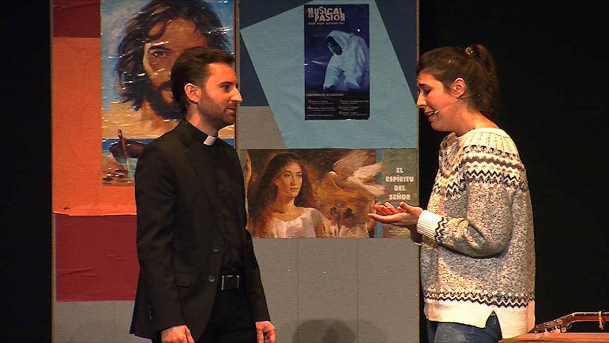 tuweb_tv's tweet photo. Hoy miércoles cerraremos ACTUALIDAD INFORMATIVO, 22.00h Canal 1 Mar Menor-TP, con imágenes de la obra "Jesús sigue muriendo hoy" representada en el CAES de Torre Pacheco el pasado fin de semana https://t.co/4IAgI39zPf
