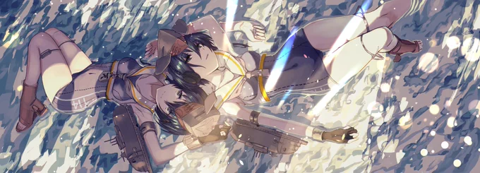 アズレンと艦これ
#私の作品もっと沢山の人に広がれ祭り 