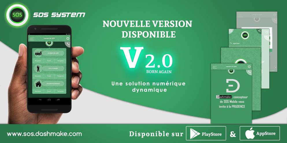 DashmakeStartup's tweet photo. #BornAgain! This is the name given to what you have been waiting for so long! You've guessed it right ? #SOSMobile V2.0 is now available! Just test it... We promise you a suitable #UX! #HealthTech #HealthCare #SOSSystem https://t.co/YGxLrAjxrP