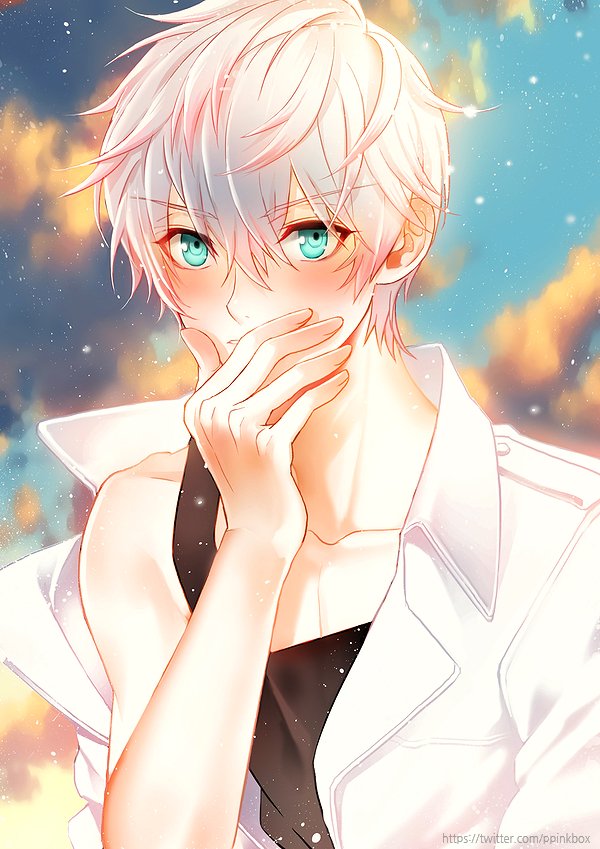 #mysticmessenger 
"....입술이, 닿았어..."