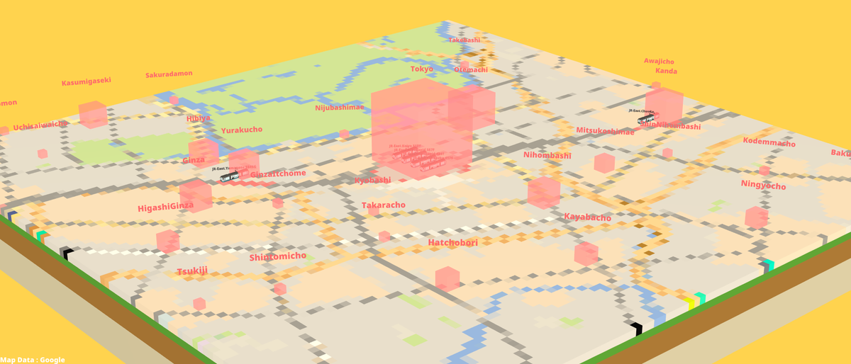 webtrainmap's tweet image. 東京駅周辺の現在の様子をお届けします。
train.utautattaro.com 

#ウェブゲージ