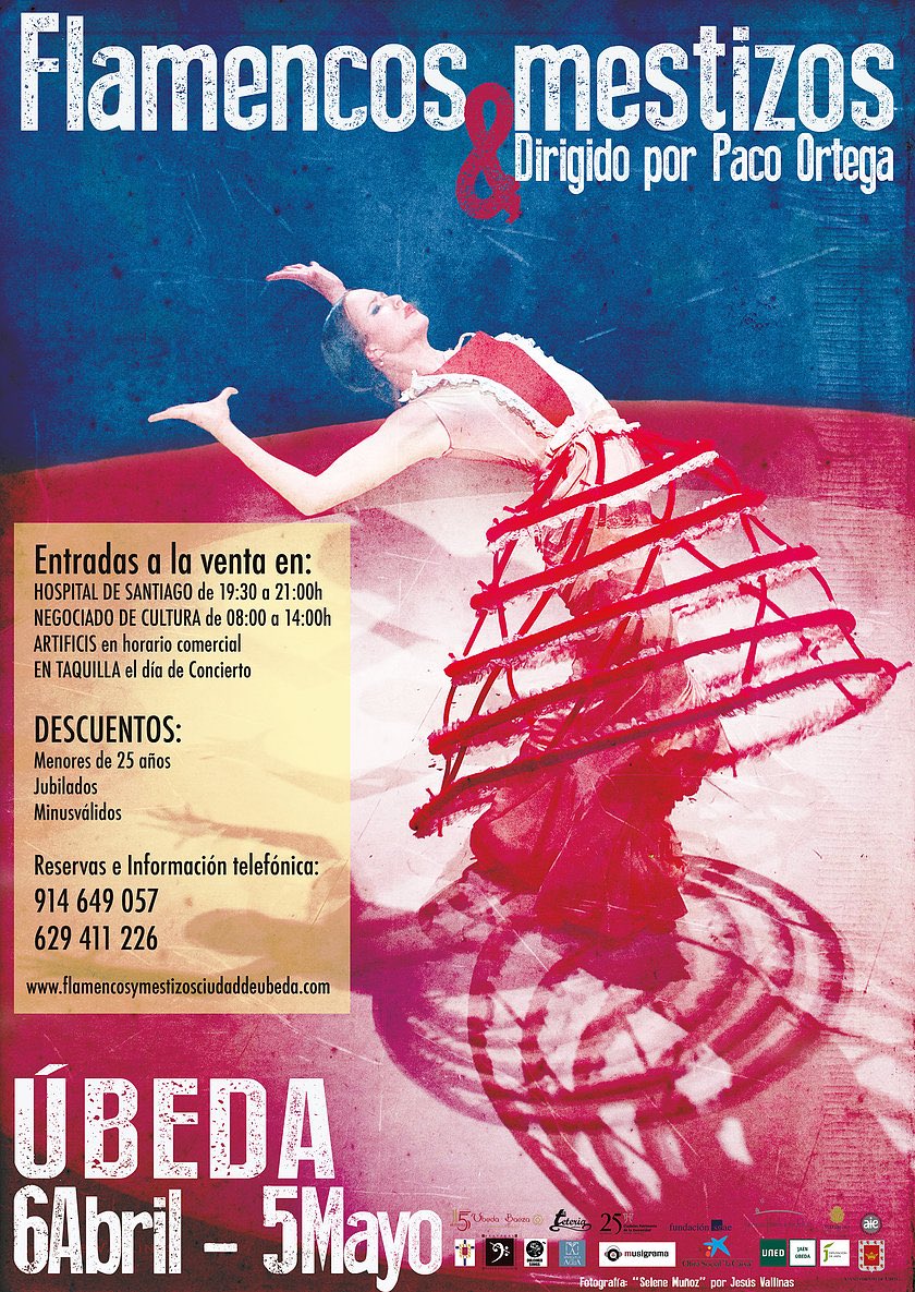 Desde el 6 de Abril hasta el 5 de Mayo, #Úbeda acogerá el festival #Flamencosymestizos dirigido por @epde. Algunos de los lugares más emblemáticos de la ciudad, serán la ventana de las propuestas flamencas más novedosas, entre ellas, nuestra cantina. 

#PalaciodeÚbeda #Flamenco