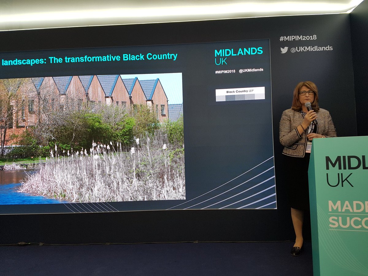 Sarah Middleton from @blackcountrylep promoting Garden Design Principles for 48,000 new homes in the Black Country. Contact <a href="/invest_bc/">Invest Black Country</a> for more information.