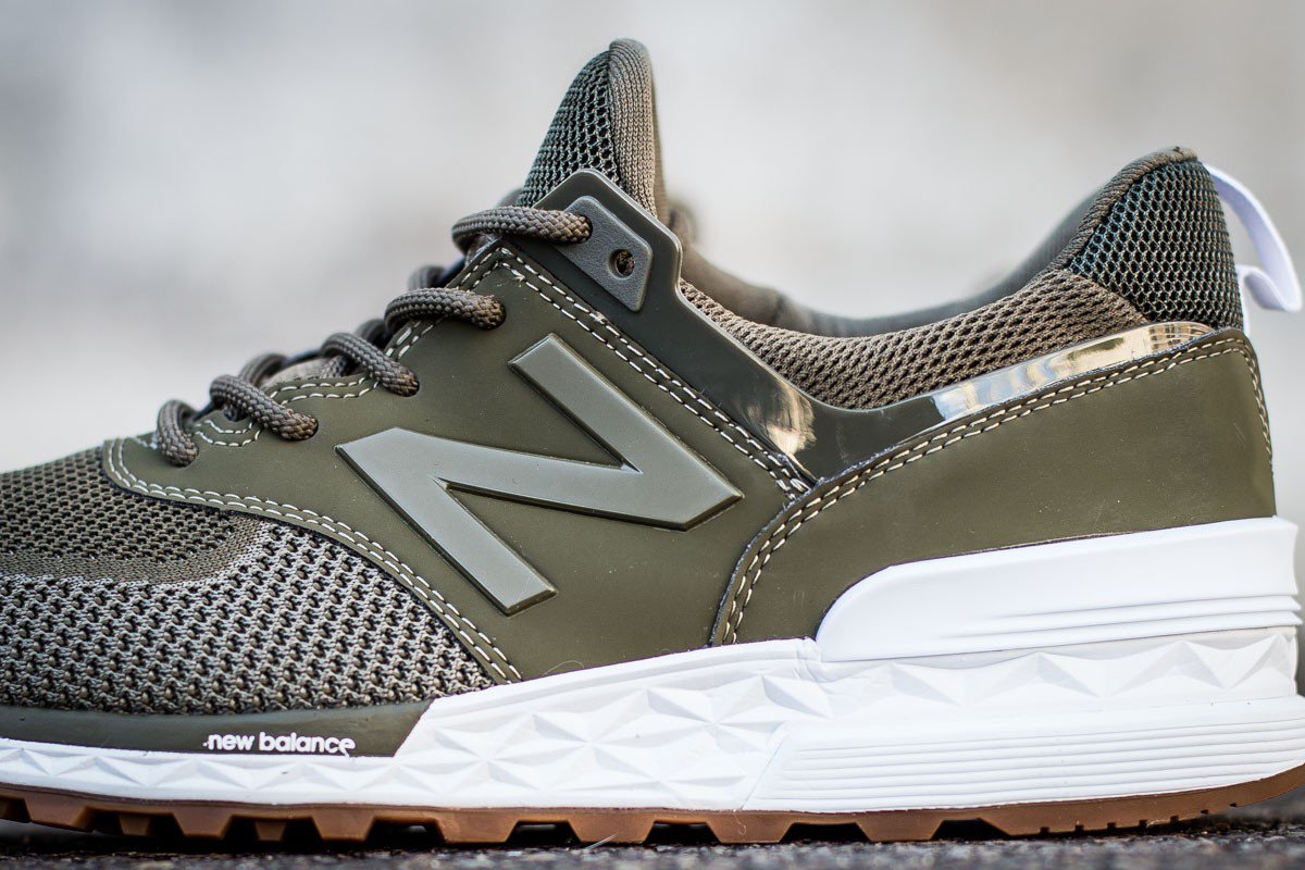 new balance 574 sport triumph green with cover