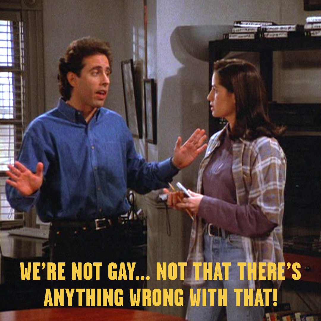 “The Outing” tonight on #Seinfeld! https://t.co/LrlUEmWOmi