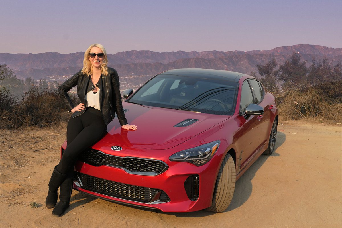 emmaloggins's tweet photo. It was love at first ride for me with the @Kia #Stinger!! Find out why I call it the #WorkHard #PlayHard sports car - and exactly why I fell in love: https://t.co/qqlyxQJU4n #KiaStinger #KiaPartner #StingerIsHere https://t.co/9BVoNaNT0O