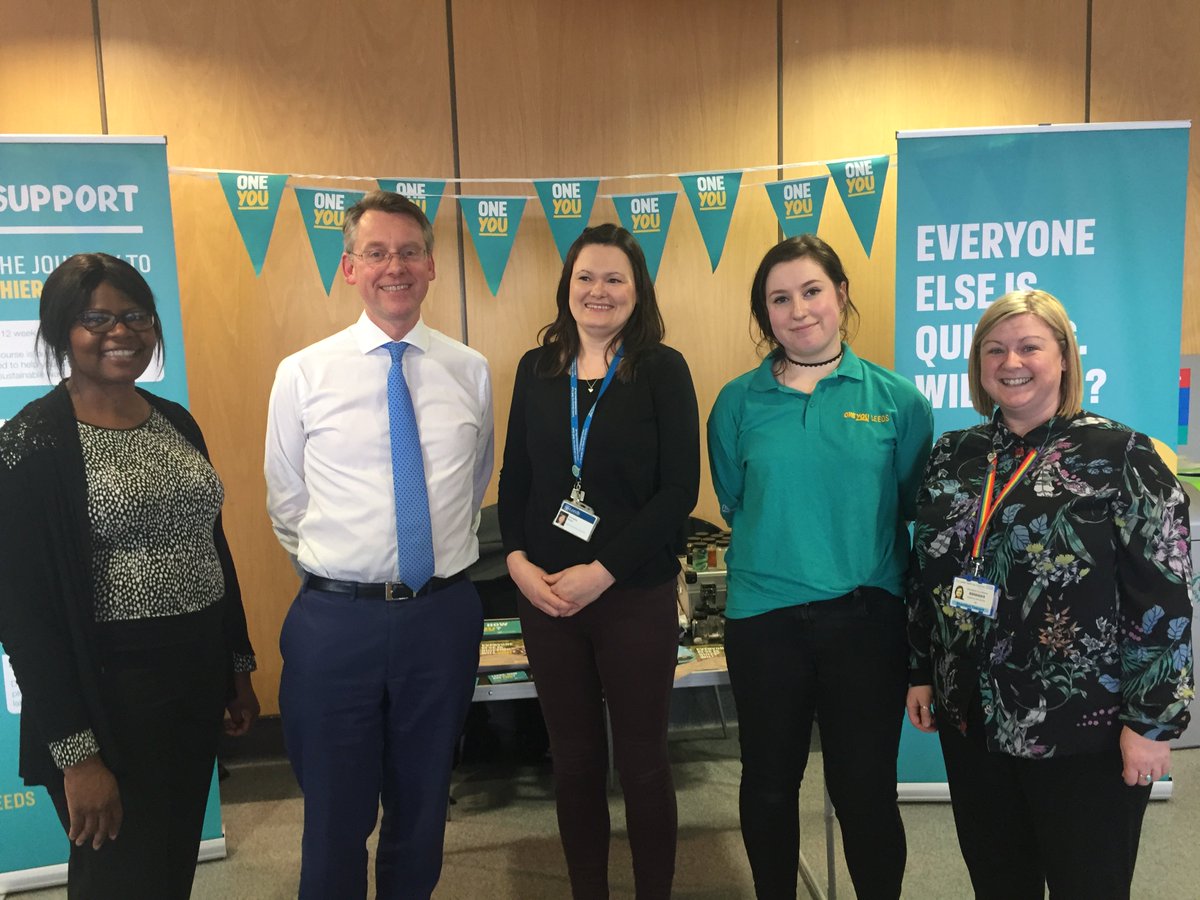 Our Chief Executive is supporting #NoSmokingDay and caught up with our health and wellbeing team and @OneYouLeeds  who are offering advice to people who want to quit.