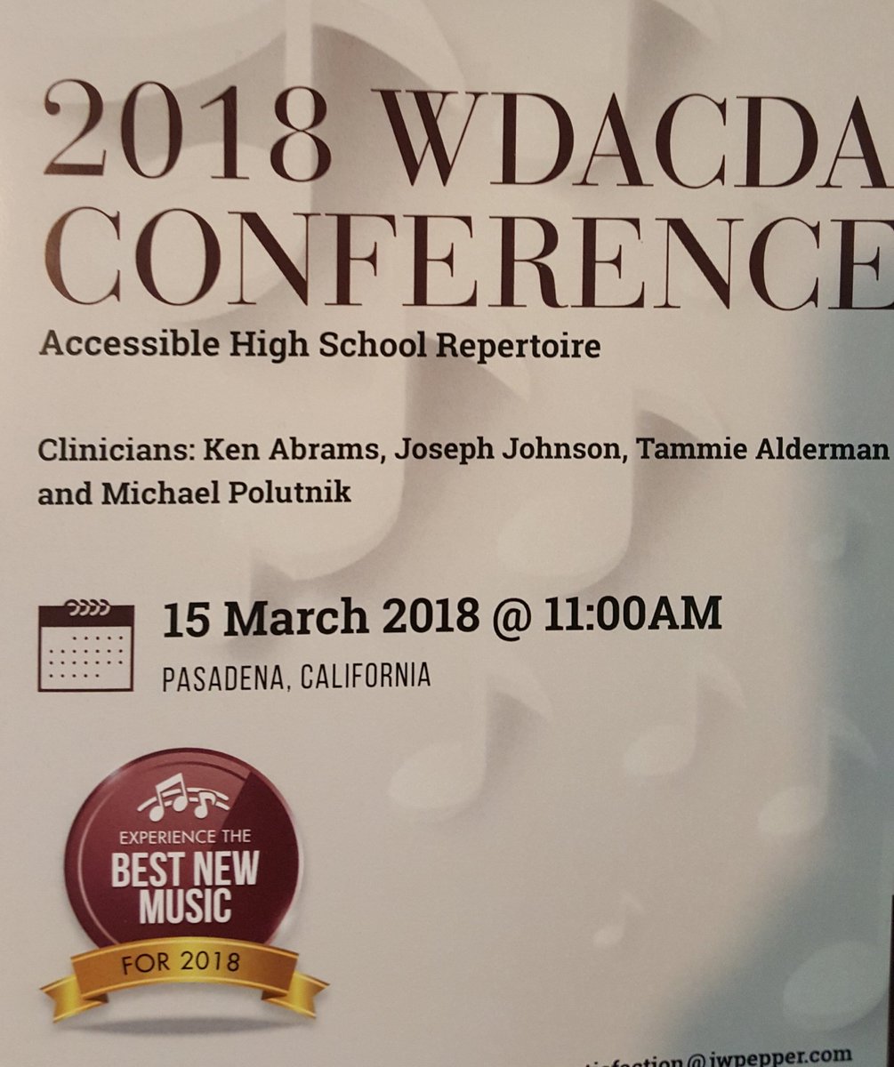 mrpolizzle's tweet photo. Choir colleagues! Need new music? Stop by my reading session at ACDA Thursday at 11 am. 2 books full of great repertoire! #WDACDA https://t.co/VTHZjg5QjG