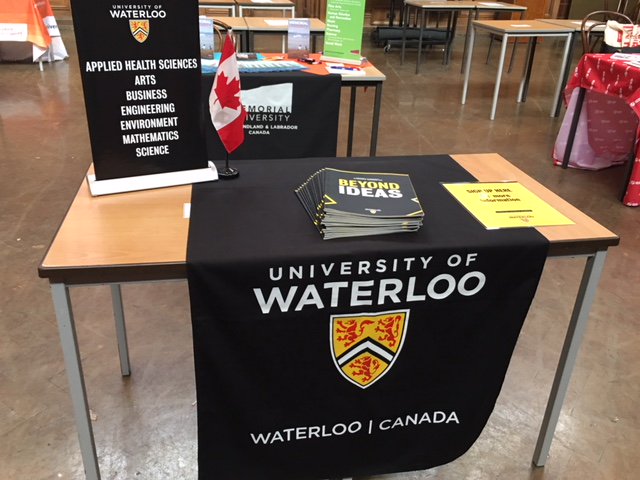 UCSHampstead's tweet photo. Doors open at 5:30pm for the Overseas University Fair in the Great Hall. Come and speak to representatives from over 25 international universities about studying abroad.
It's not too late to register for your free ticket: https://t.co/h4fA9jpEHw. #BeyondUCS @UCSSixthform https://t.co/urZUURfj8G