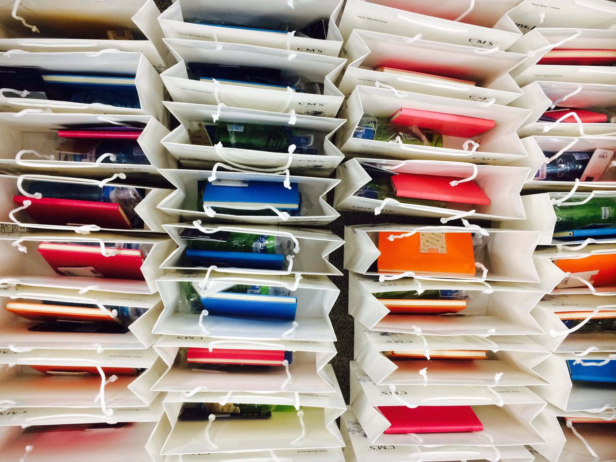 magk7588's tweet photo. Check these amazing goodie bags out! Waiting for our @CMSUK_Graduates Open Day participants. We look forward to meeting you all tomorrow! πππππ #CMSOpenDay https://t.co/8OFo5JCglB