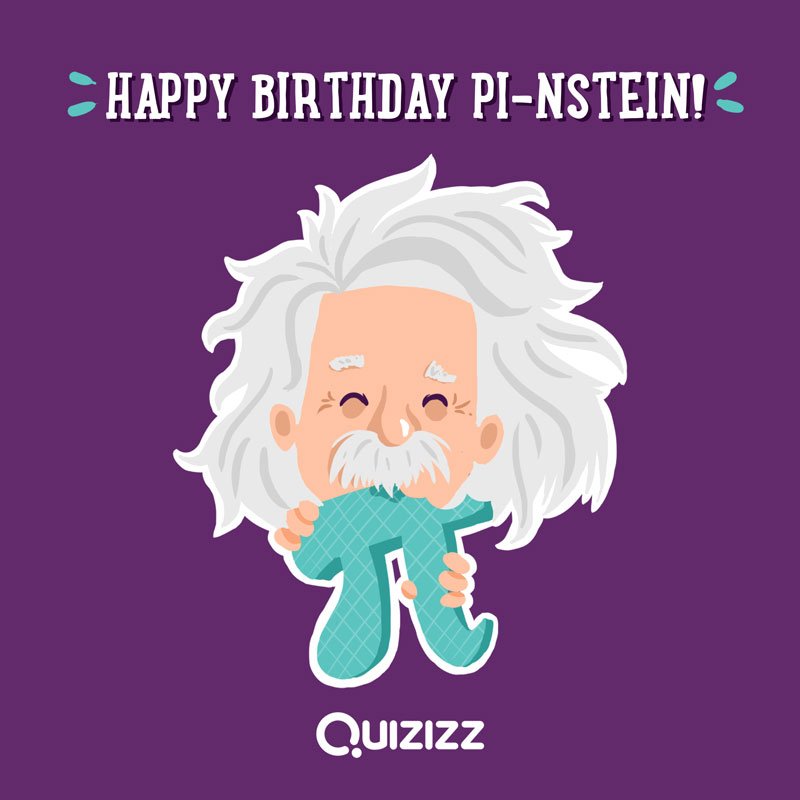 waygroundai's tweet photo. Einstein wanted us all to eat lots of pies to celebrate his birthday! 3.14.. to be exact :D Happy Pi Day! Want to test your knowledge about Pi Day? Play a quiz! https://t.co/I7QjEGT5nS #PiDay2018 #PiDay #edtech #quizizz #EinsteinBirthdayWeek https://t.co/yAKTyTKirB
