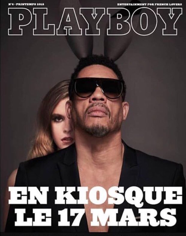 Joey Starr en cover du prochain Playboy. #Lapin