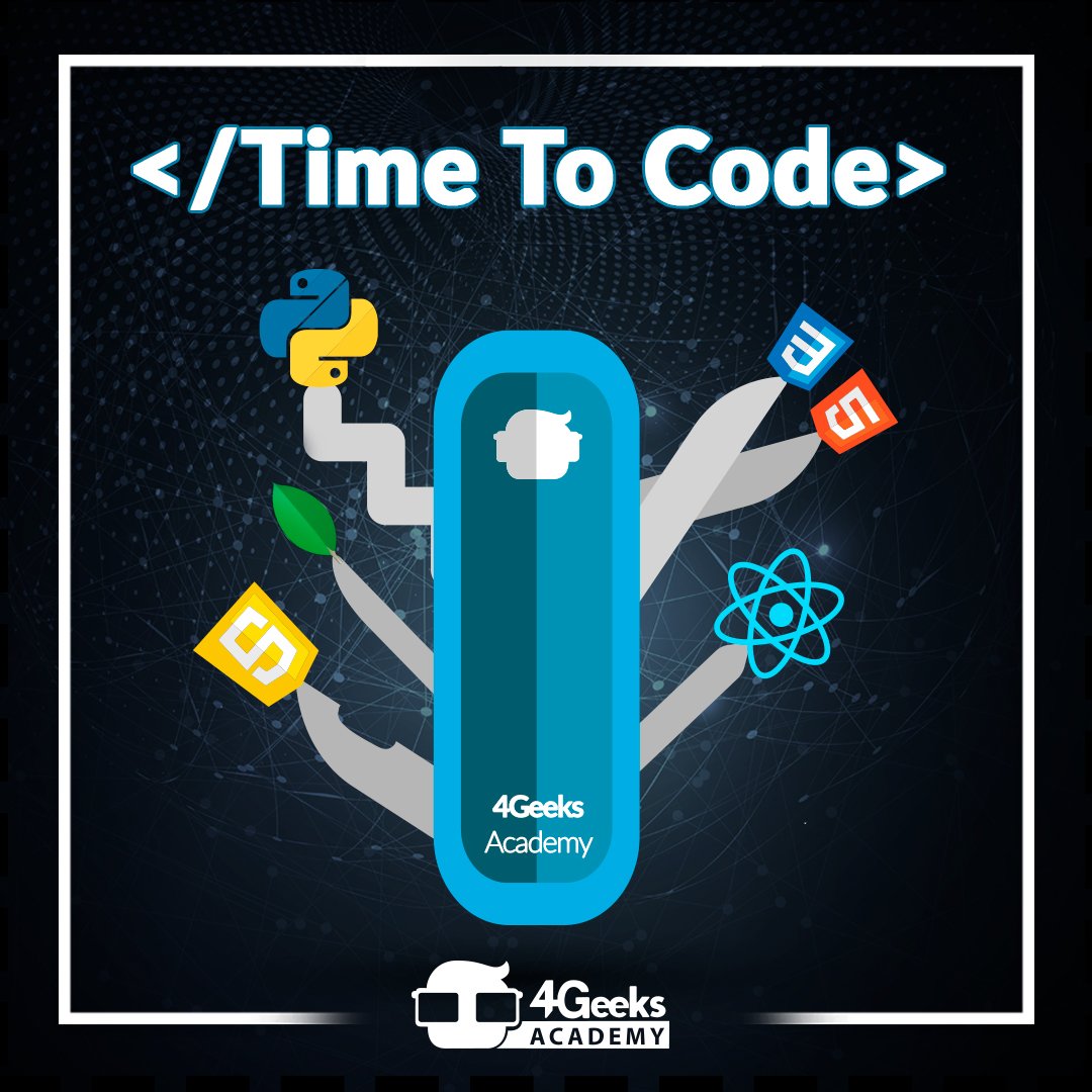 4GeeksAcademy's tweet image. We have the stack of technologies most wanted in the US #4GeeksAcademy #TimeToCode #BreatheCoding
.
.
#Miami #Academy #geeks #developers #coding #bootcamp #codingbootcamp #webdeveloper #LearnToCode #HTML #CSS #software #PremiumCodingEducation #PartTime #course #skills
