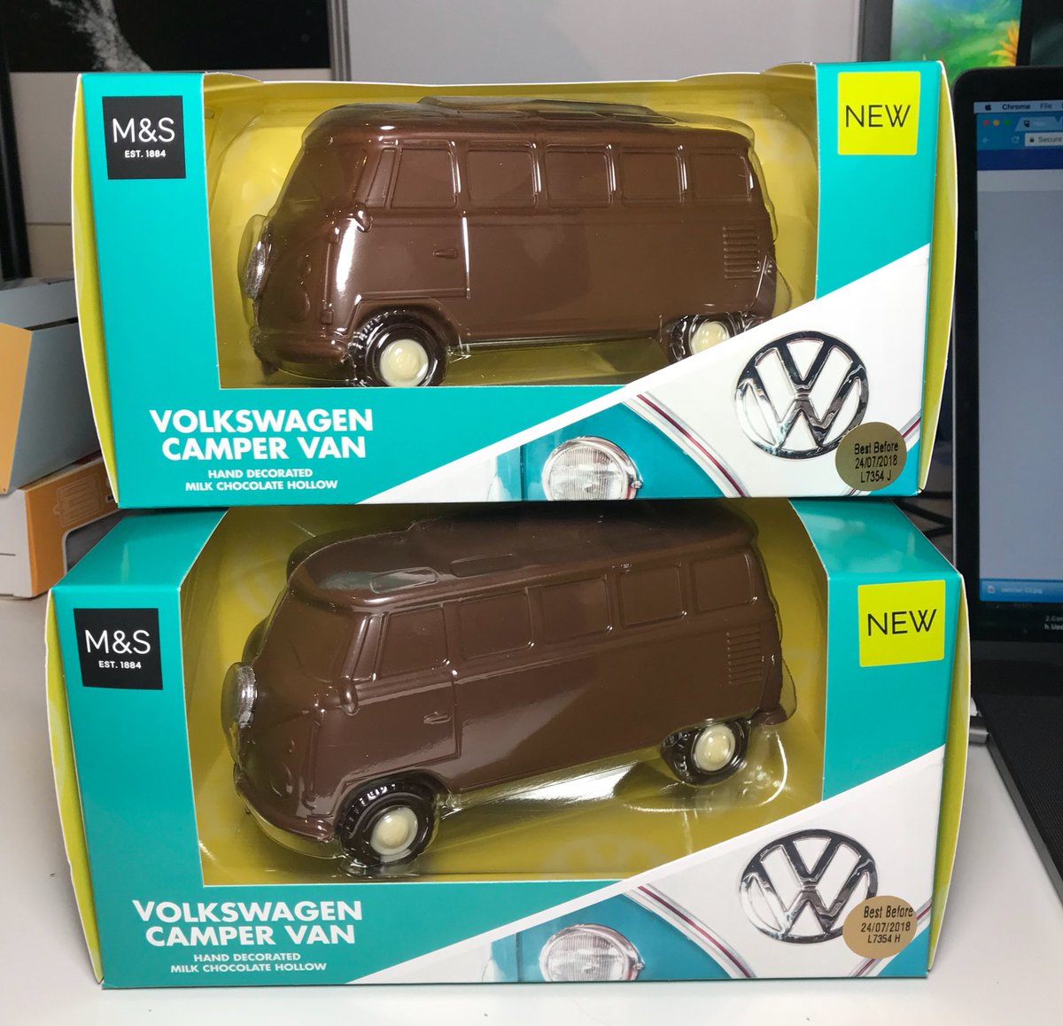 vanclans's tweet photo. We’re giving away a Chocolate VW Camper! All you have to do is FOLLOW &amp; RT! (This international giveaway ends on 28th March, winner will be announced publicly and DM’ed.) ❤️🚐😍 https://t.co/SVCe2kH086