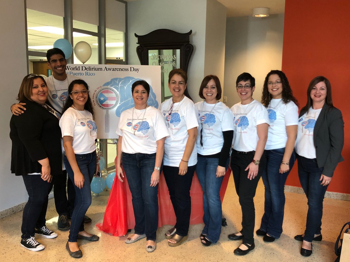 Critico_PR's tweet photo. Celebrando el World Delirium Day #WDAD2018 en la Escuela de Enfermería @EnfermeriaRCM 

@iDelirium_Aware  
@AmerDelirium 
@milliefr05 
@MamaSoleh 
@CMabelArroyo  
@IsamarOrte 
@Vtowers15 https://t.co/wShuq8XGrT
