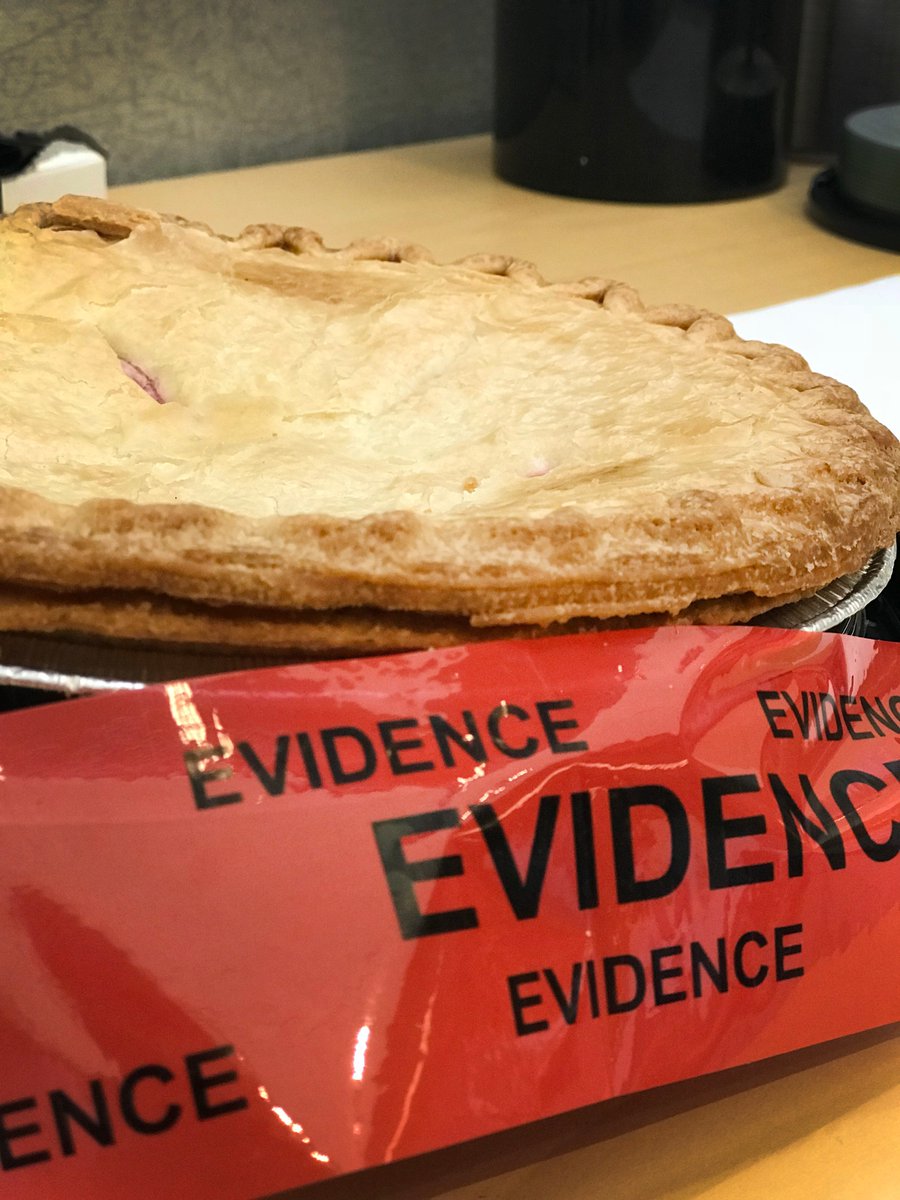FCPolice's tweet photo. On March 14, FCPS stopped a car going in circles. The driver looked half-baked &amp; gave infinite, irrational excuses. When asked if he was drinking &amp; deriving, he denied it. K9 Inox found a suspiecious substance &amp; the man crumbled &amp; admitted to consuming pot pie.

😋🥧Happy #PiDay! https://t.co/tCvB5UND89