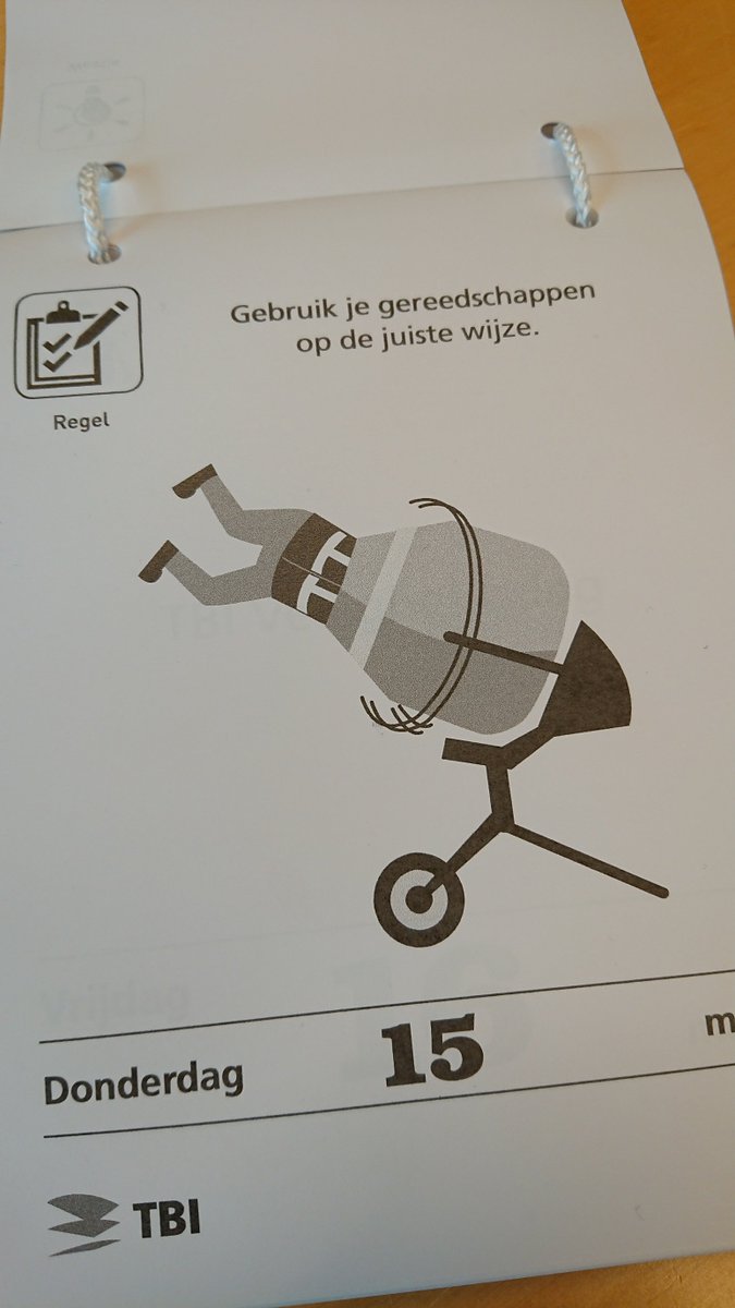 Gebruik je gereedschappen op de juiste wijze. Need we say more?#veiligheid in de #bouw