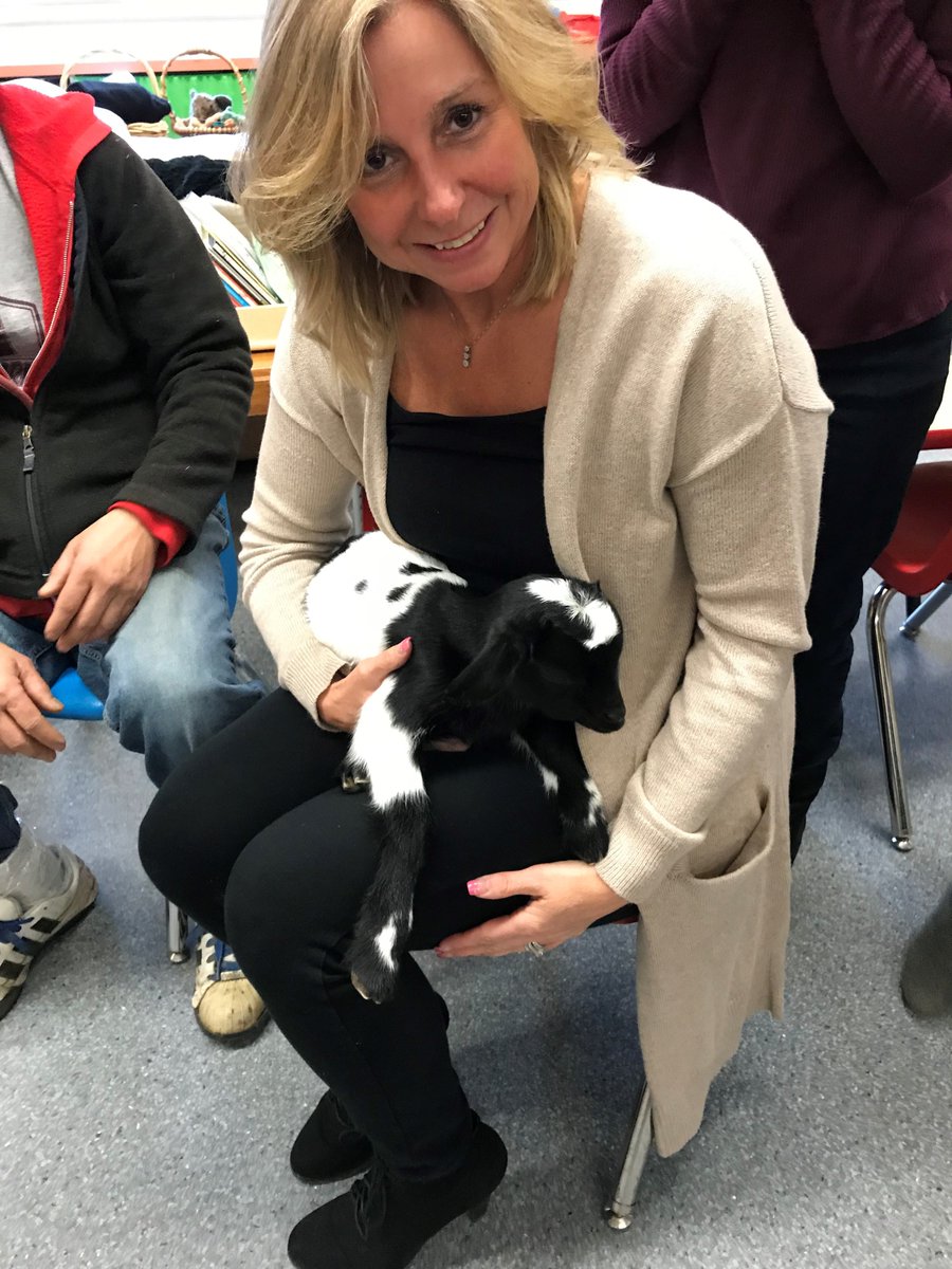 CPark_Panthers's tweet photo. We had a fun visit from 11 day old baby goats today! #babygoats https://t.co/5SIZMrym9e