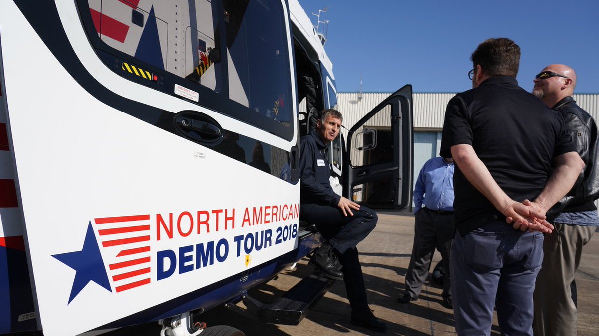 AirbusHeli_usa's tweet image. After @HeliExpo and a few demos in Las Vegas area, the H160 #helicopter arrived to the DFW area for more flight demos. Today, we demoed the aircraft to a few customers including @Aircenterheli and @MetroAviation.  #DemoTour #H160ReasonsWhy