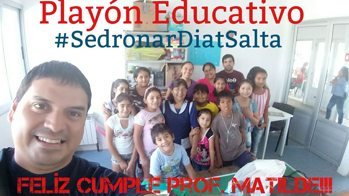 #PlayonesEducativos
Un lugar de encuentro...

Playón #SedronarDiatSalta
Feliz cumpleaños Profesora Matilde!!