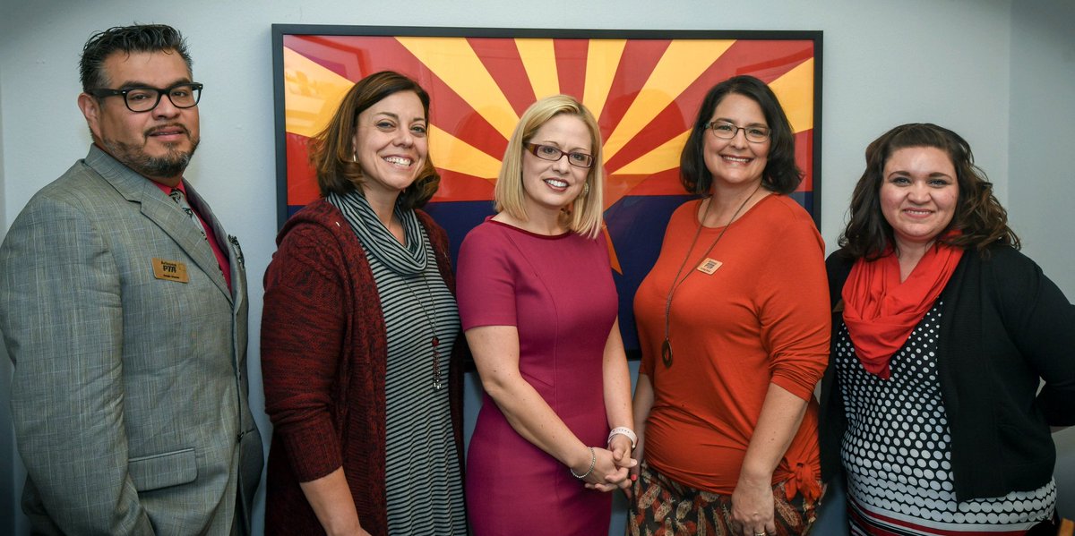 nickyin_'s tweet photo. Thank you @kyrstensinema for meeting with us today! Happy to have a strong advocate for Arizona kids in D.C. #legcon2018 #azstatepta @andzmomaz @ @schuhbedo https://t.co/515GSh7SK8