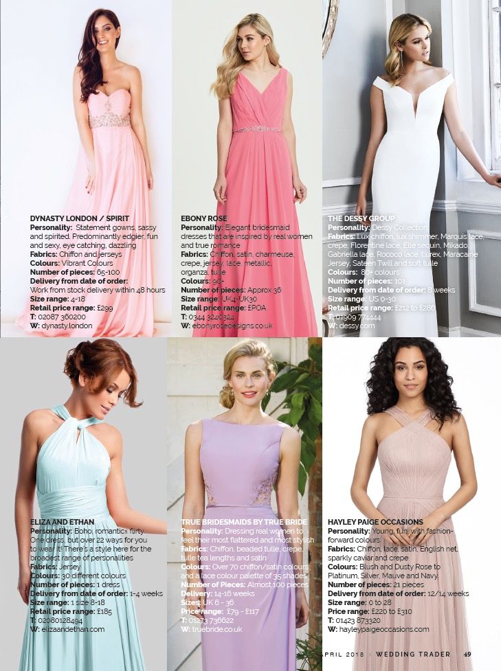 WeddingTraderUK's tweet photo. We’ve created a snapshot view of over 20 of the major players in the bridesmaid sector (including @DessyGroup, @True_Bride, @DynastyUK and many more!) so you have an easy reference of who’s who, what they have to offer and how to contact them! #weddinghour https://t.co/Ir1A5c9LCN