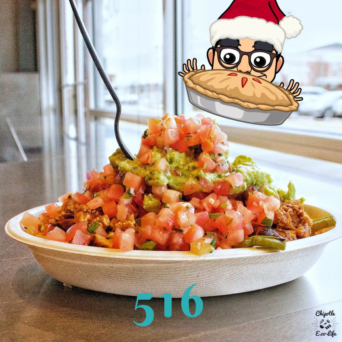 FreeChipotIe's tweet photo. Day .5️⃣1️⃣6️⃣.🎉3.14.18🎉 
Happy Pi Day!!! 🥧 
#FreeChipotle

@ChipotleFR @ChipotleTweets @ChipotleUK #chipotle #chipotlemexicangrill #burritobowl #burrito #PiDay #PieDay #pieday2018 #314Day https://t.co/9WK3q3YT5X