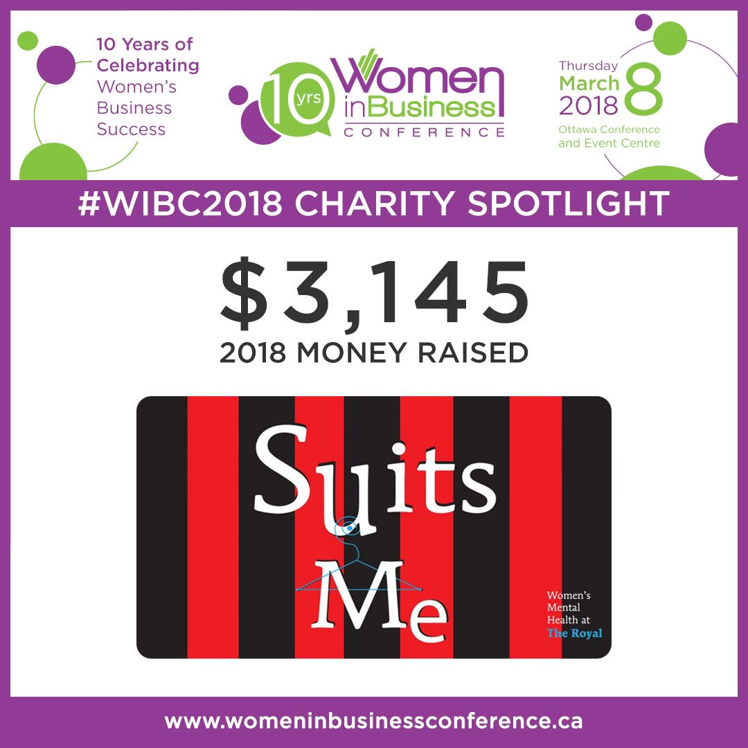 WIBConf's tweet photo. Thank you to all who contributed to our raffle and for supporting the Suits-Me Initiative – as well as for donating clothes for the Women for Mental Health Program @theroyalfdn.

To get your suit and/or to donate, visit: https://t.co/bSHzUu72Yf  

#WIBC2018 #IWD #WIBC10Years https://t.co/AjR0IkG3tk