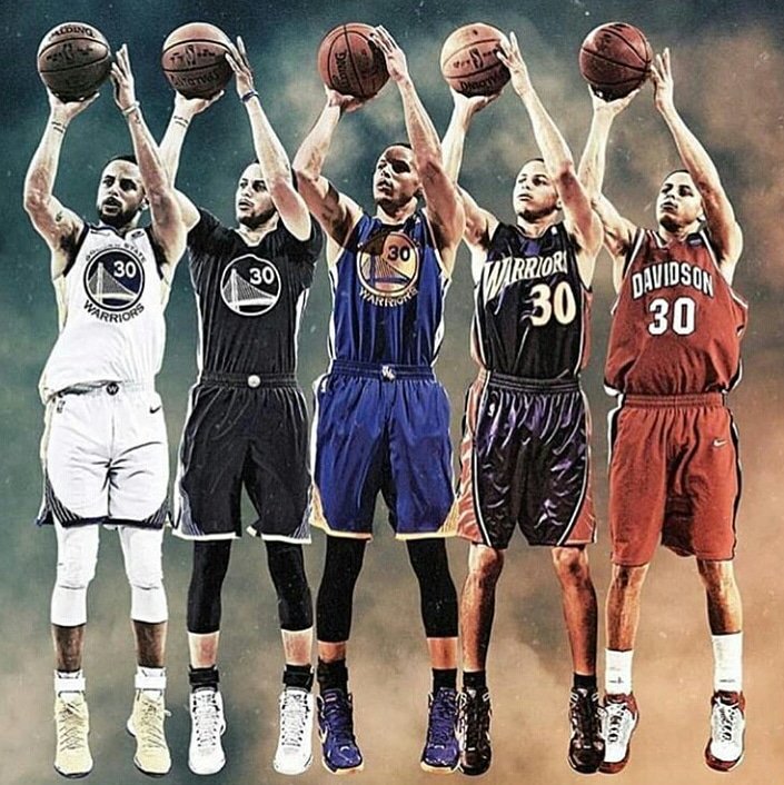 WarriorsReportb's tweet photo. Evolução do maior shooter da história #SC30th https://t.co/FtMvvlUWIg