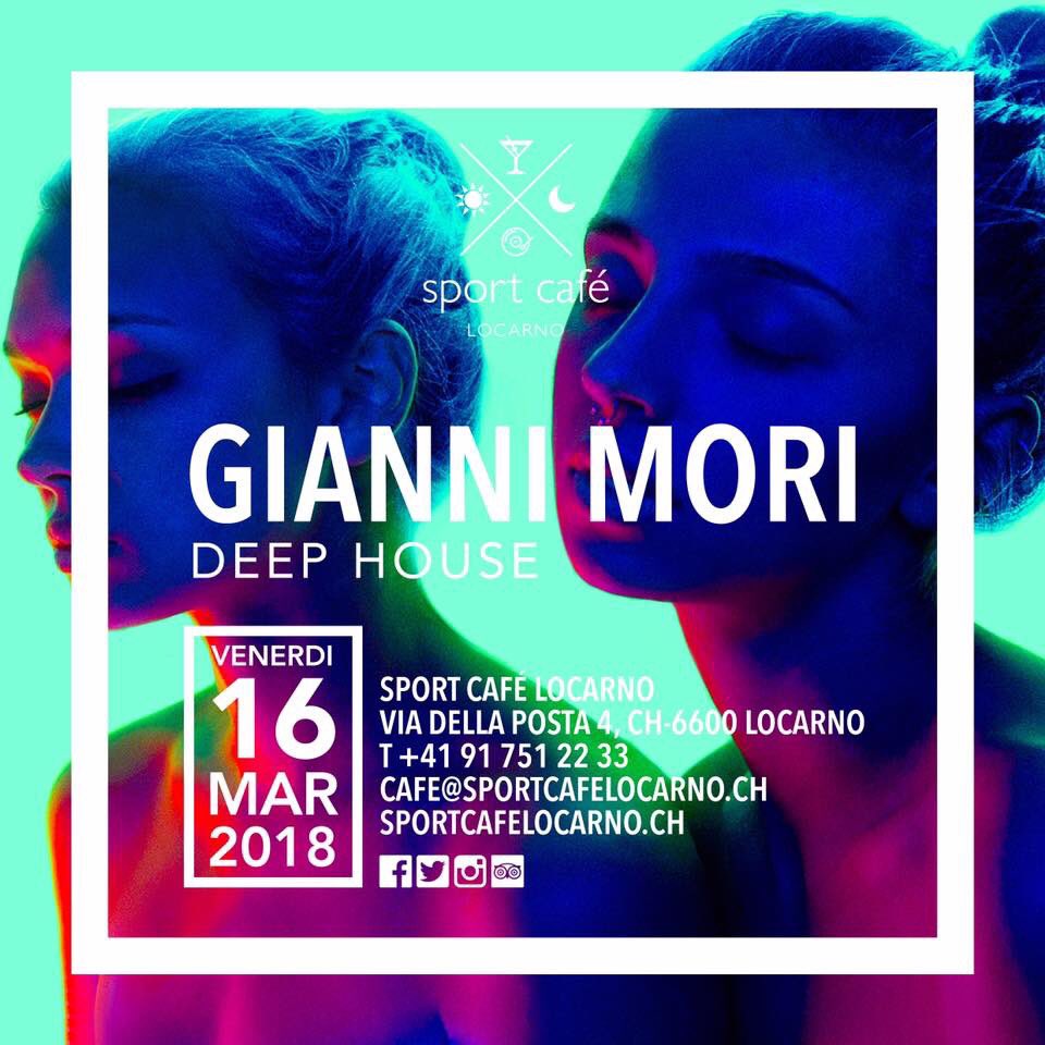 DantePontone's tweet photo. • Il ritorno del maestro! • Venerdi' 16 Marzo • GIANNI MORI (modvlar) in the house! Sport Cafè di Locarno •... by JaDa Solutions😉 #giannimori #gordola #jadasolutions #aperitivo #venerdisera #ascona_locarno #losone #igerswiss #bellinzona #sportcafelocarno #locarno #deephouse https://t.co/Z8OQDVCyHJ