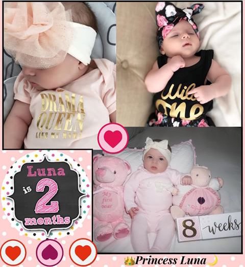 DuqueXimeFans's tweet photo. Happy 2 Months Little Princess / Felices 2 Meses Princesita😍💗
Feliz Cumple Mes Pequeña Luna, te queremos, te adoramos pequeña consentida de la #DuqueFamily ❤️
#BabyGirl @ximenaduque #LunaAdkinsDuque #JayAdkins @CarabiasCristan #2MonthsOld #PrincessLuna https://t.co/WisXF2bmZc