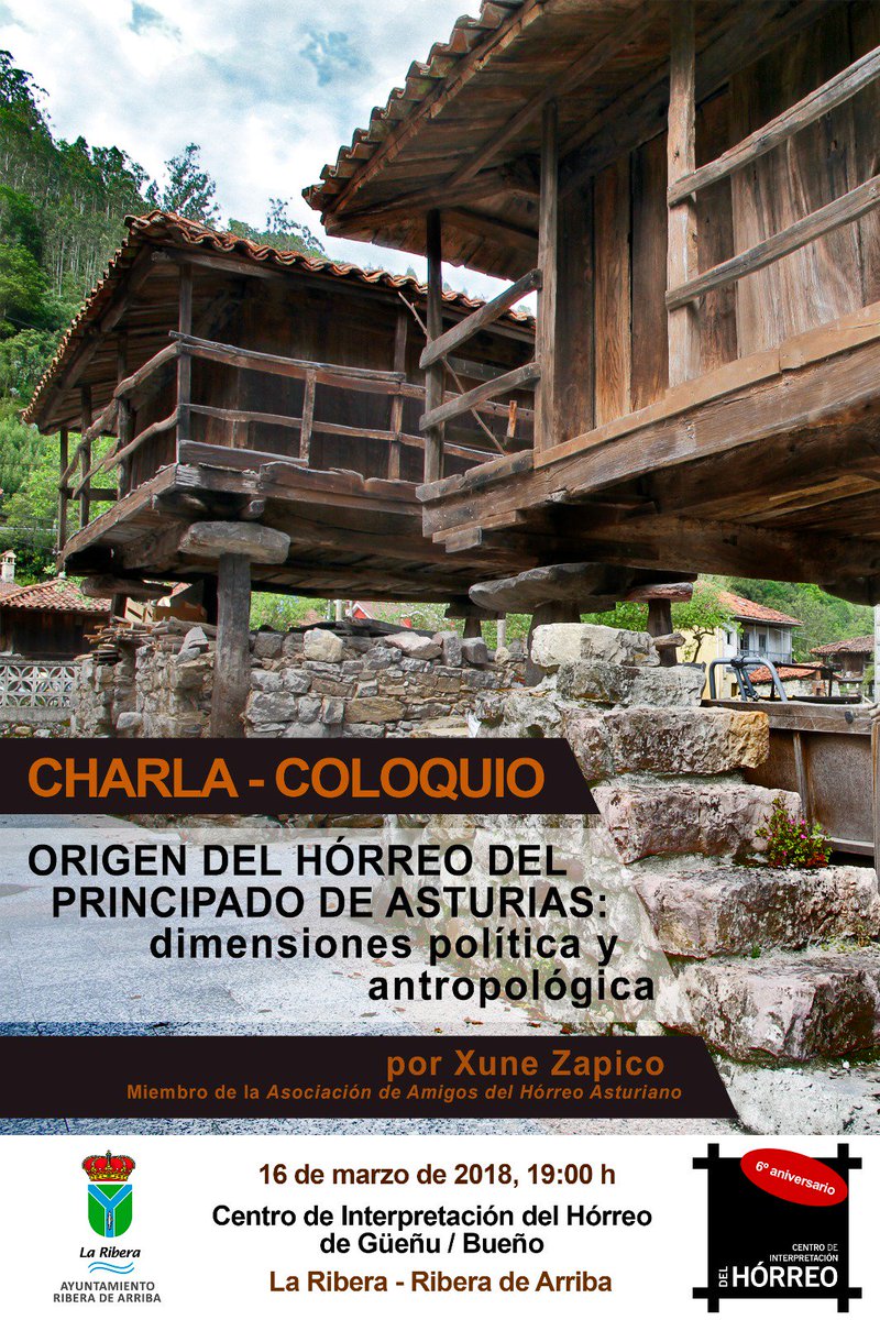 Amigas, amigos: reservad esta fecha y hora para acercaros a nuestro Centro y disfrutar aprendiendo de la mano de Xune Zapico sobre el origen de un tesoro cultural de Asturias. Os esperamos. #hórreo #Bueño #etnografía
