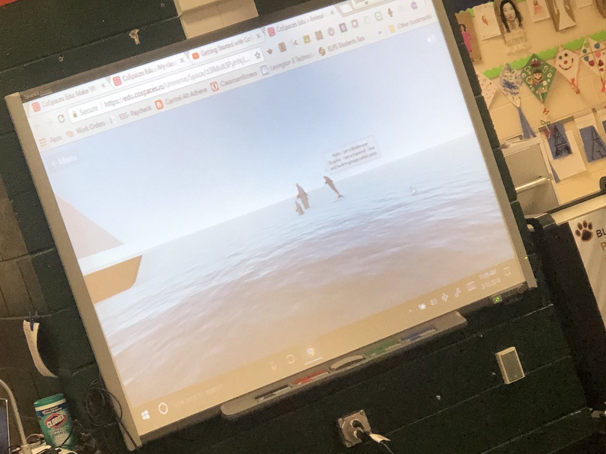 AndreaDerrick19's tweet photo. BLPS second grade exploring and designing virtual spaces in preparation for researching and creating animal habitats with @cospaces_edu    #lex3grows https://t.co/0mrpyVh2uR