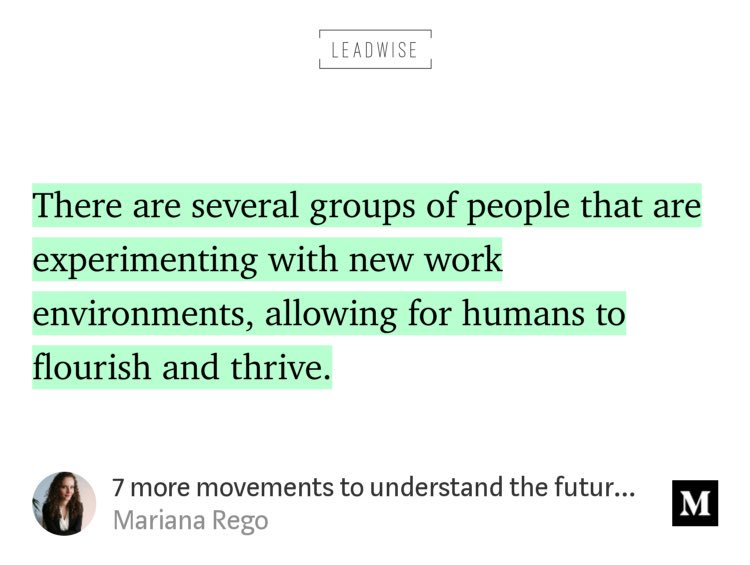 michaelpohl360's tweet photo. Read this selection of movements, including #TheoryU, #BetaCodex #WorldBlu and others: “7 more movements to understand the future of work” by Mariana Rego #newwork https://t.co/vIjC6BrJhv https://t.co/iG6OcUmYhD