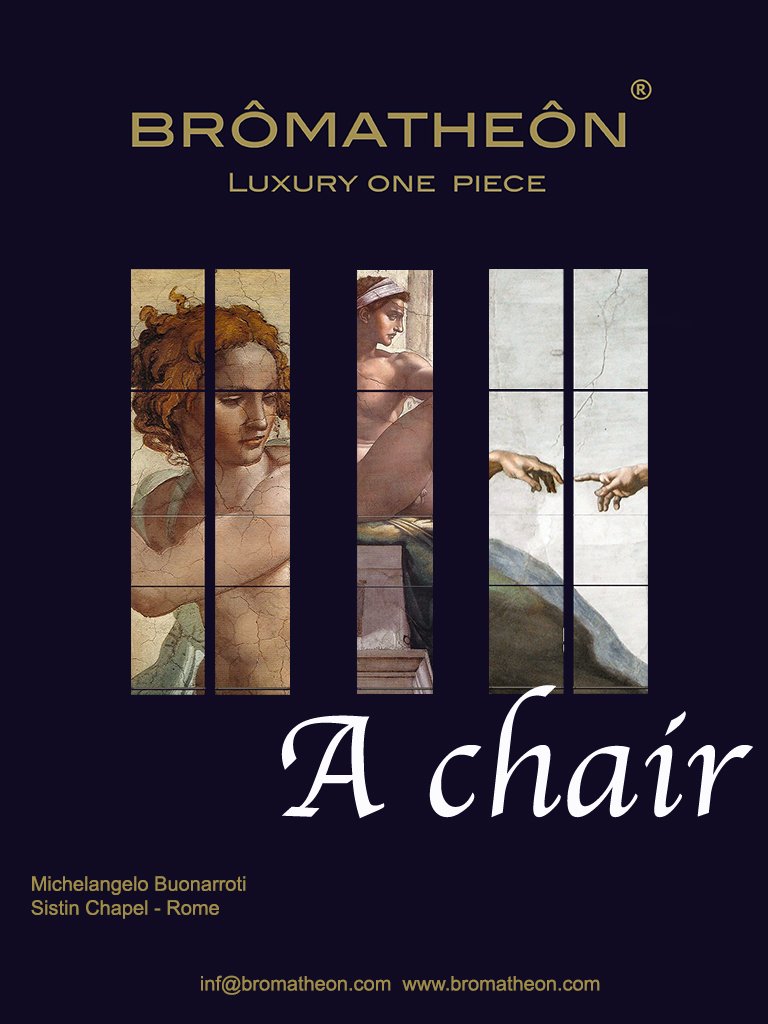 MICHELANGELO BUONARROTI
"A Chair"
bromatheon.com

bromatheon.com/michelangelo-b… …
#Art- #Design- #Luxury- #culture #Home - #Hotel - #Museum - #Bank- #Yaght - #SPA  - #culturalevent - #Artgalleries  #Retail- #Gustavklimt - #AmedeoModigliani - #ToulouseLautrec - #Michelangelo
