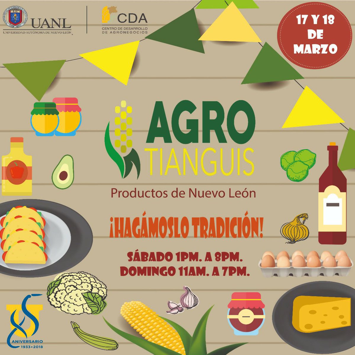 uanl_ceag's tweet photo. Tendremos el AgroTianguis el sábado 17 y domingo 18 de marzo. Entrada libre. https://t.co/VX2v7hPVD0