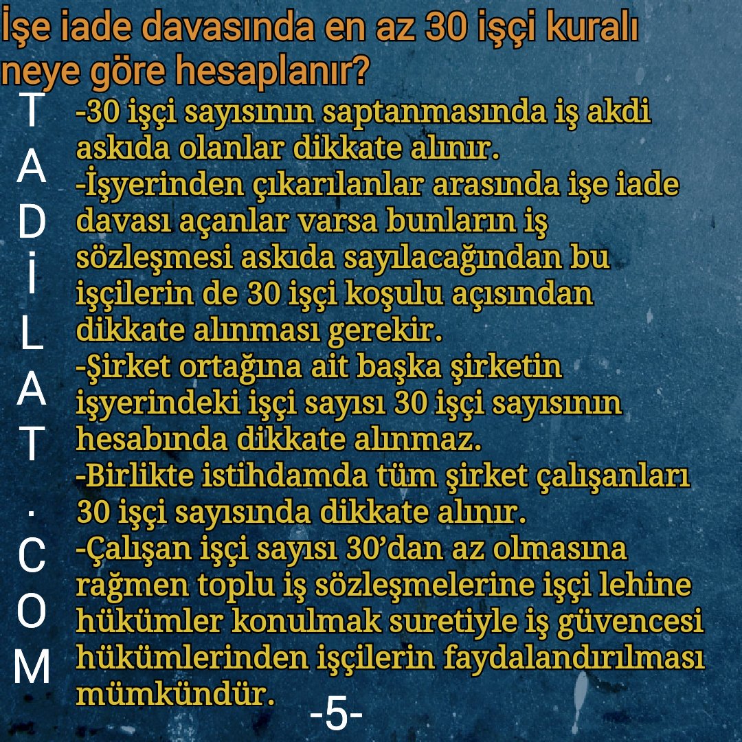 tadilatcomm's tweet photo. İŞE İADE DAVASI İLE İLGİLİ BİLMEMİZ GEREKENLER - 2 - https://t.co/BrGbHR98Ju