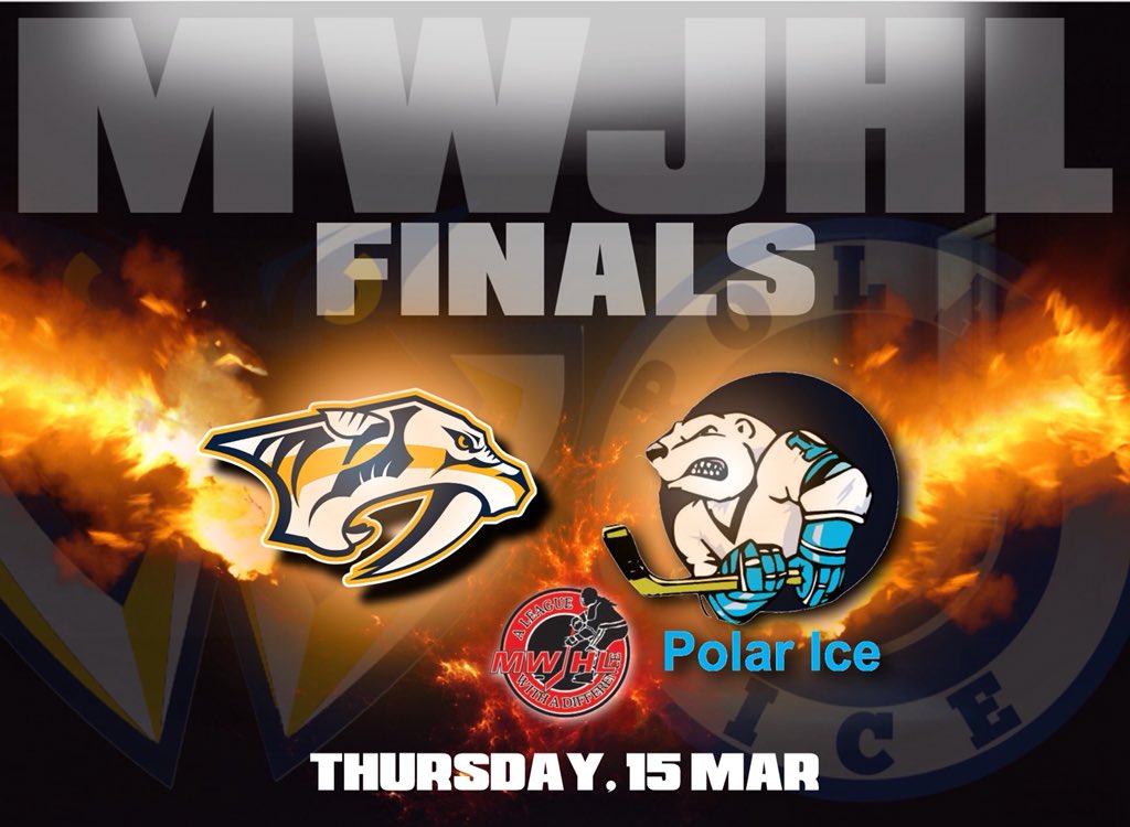 Tomorrow night!! Manitoba Women’s Junior Hockey League Finals get underway at @bellmtsiceplex at 6:15pm. Honestly the best Finals matchup possible this season - U don’t want to miss this best-of-3 Championship Series! #MWJHL “A League With a Difference” (2) Preds vs (1) PolarIce