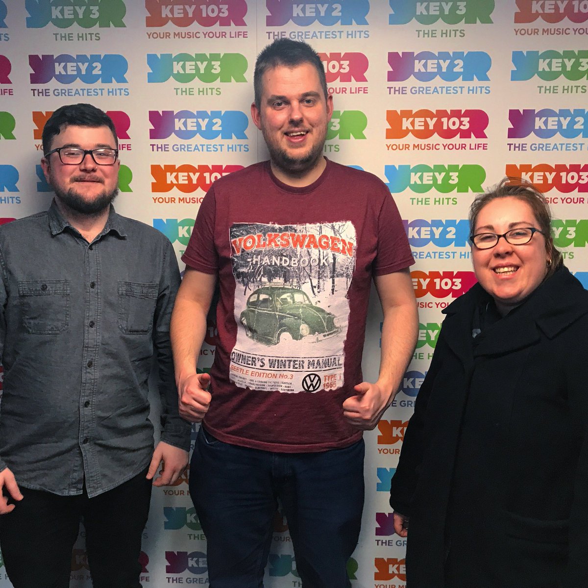cashforkidsMCR's tweet photo. It was so lovely to welcome more @SkyUK volunteers to @KEY103 today!! They chatted to our new Faces about raising just £100 to make a local difference in 2018! 👏🏼 #key1000faces #teamworkmakesthedreamwork https://t.co/pakEektZiq