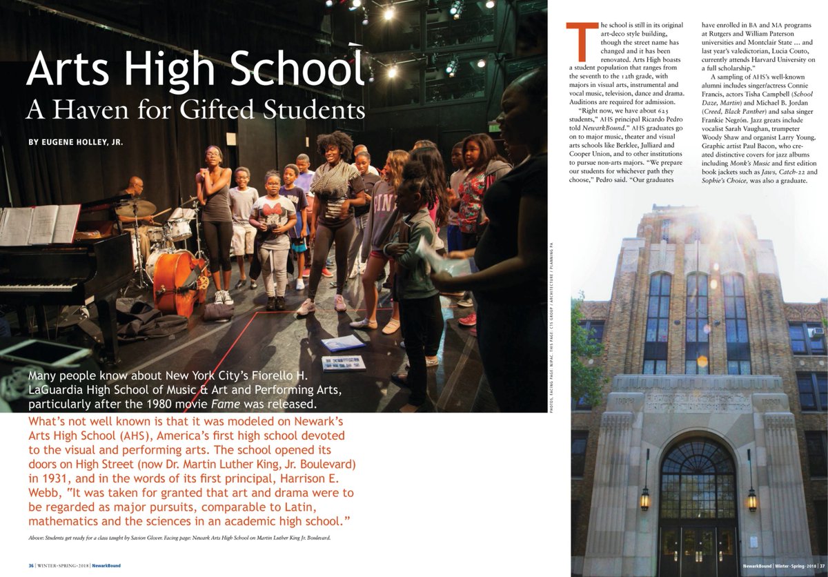 It was a great year on Twitter for NewarkBound.  Here are our top five tweets this year! #3: What school was the model for New York's famed High School of Music and Art? Find out in the latest issue of NewarkBound magazine. editiondigital.net/publication/?i… … 
: