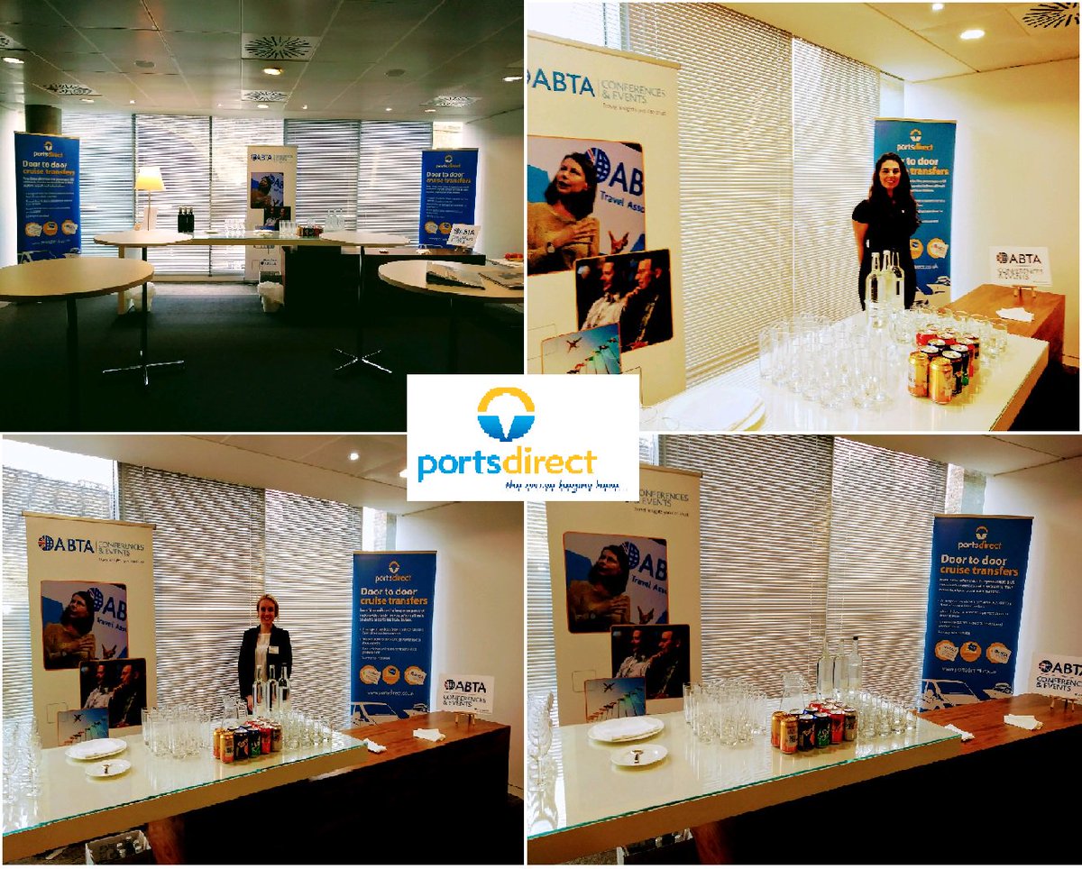 PortsDirect's tweet photo. @PortsDirect sponsored the drinks reception at @ABTAtravel 'First-Time Cruisers' event in London today, what a great event and opportunity to meet with some cruise industry leaders. Well done Georgia Smith &amp; Maria Stewart who were there representing Ports Direct. https://t.co/GvwnFRPitw
