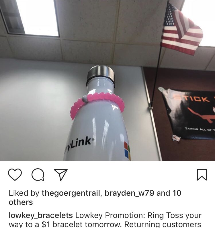 BraceletsLow's tweet photo. Land a bracelet on the bottle and receive a free bracelet!!!! https://t.co/bFODHyuB50