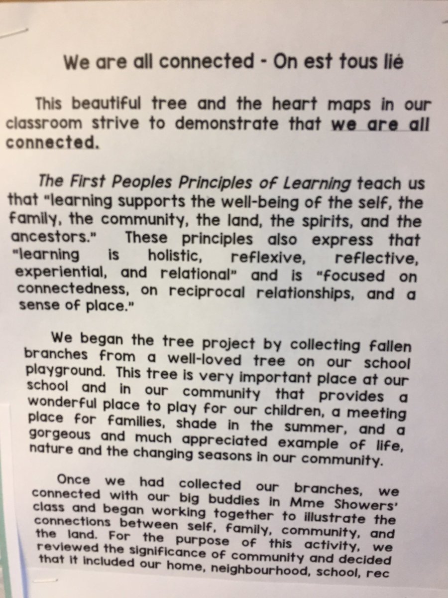 kindysally's tweet image. Thrilled how Ss demonstrate we are all connected to family, community &amp;amp; earth. #sd61learn #willowslearn #firstpeoplesprinciplesoflearning